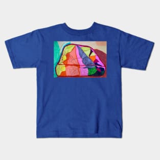 Unique Rock Shapes with Beautiful Colour With a Line in the Centre Kids T-Shirt